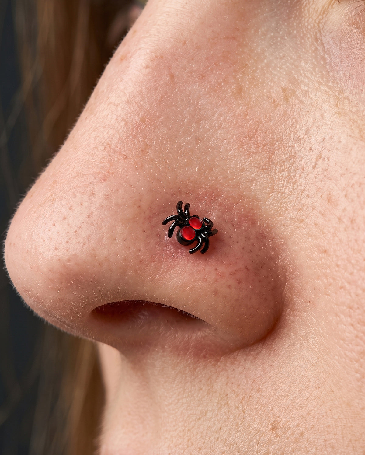 spider nose piercing