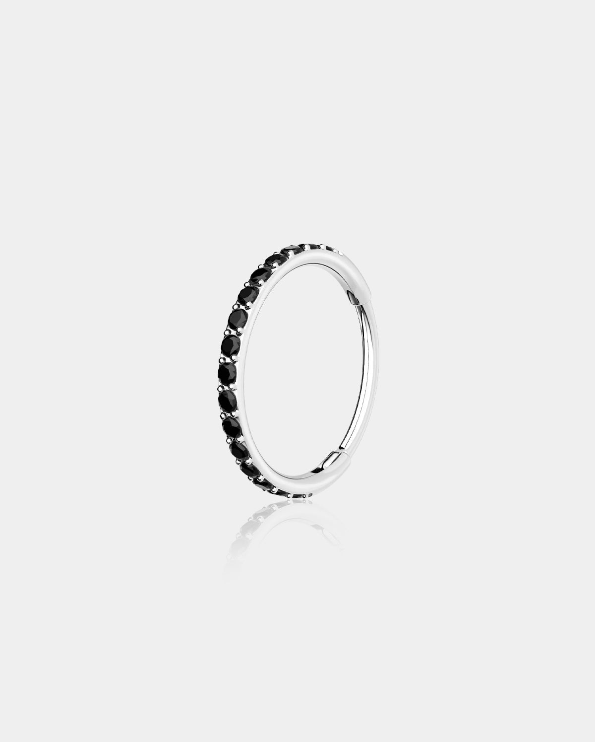 Anillo de nariz 20G con bisagras segmento CZ anillo de aro