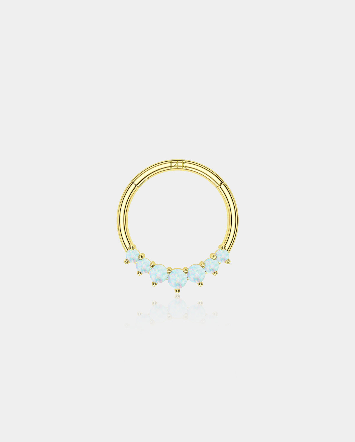 opal septum piercing
