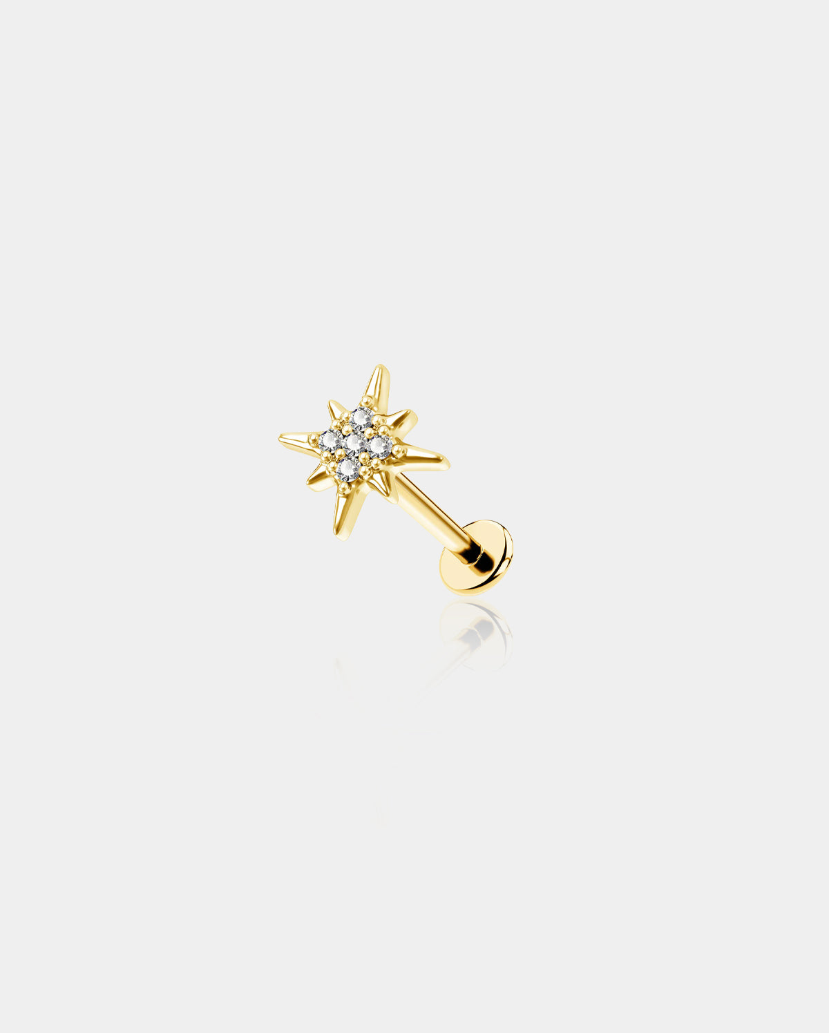 Sunflower Internally Threaded Cartilage Stud