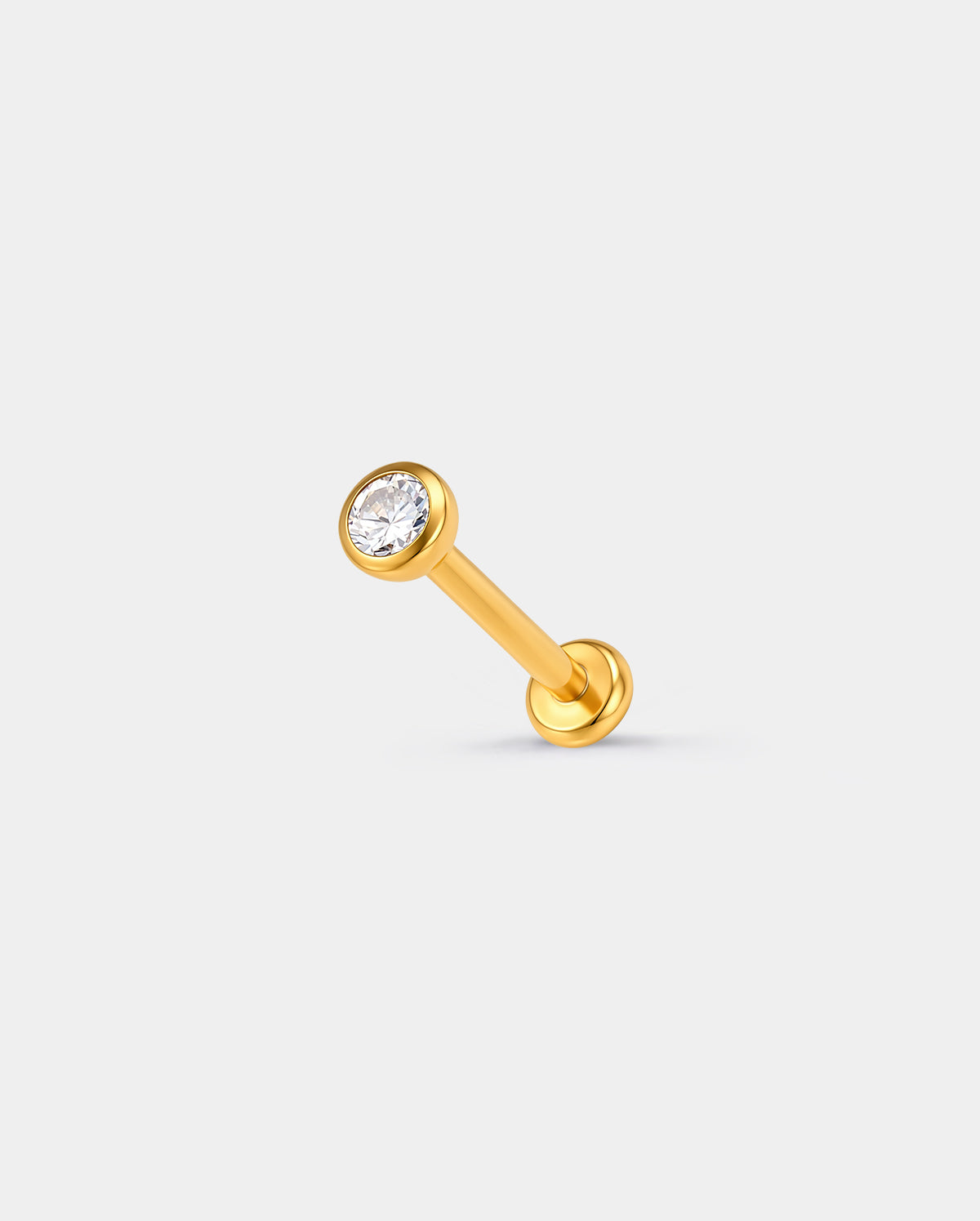 Threadless Titanium Flat Back Nose Stud