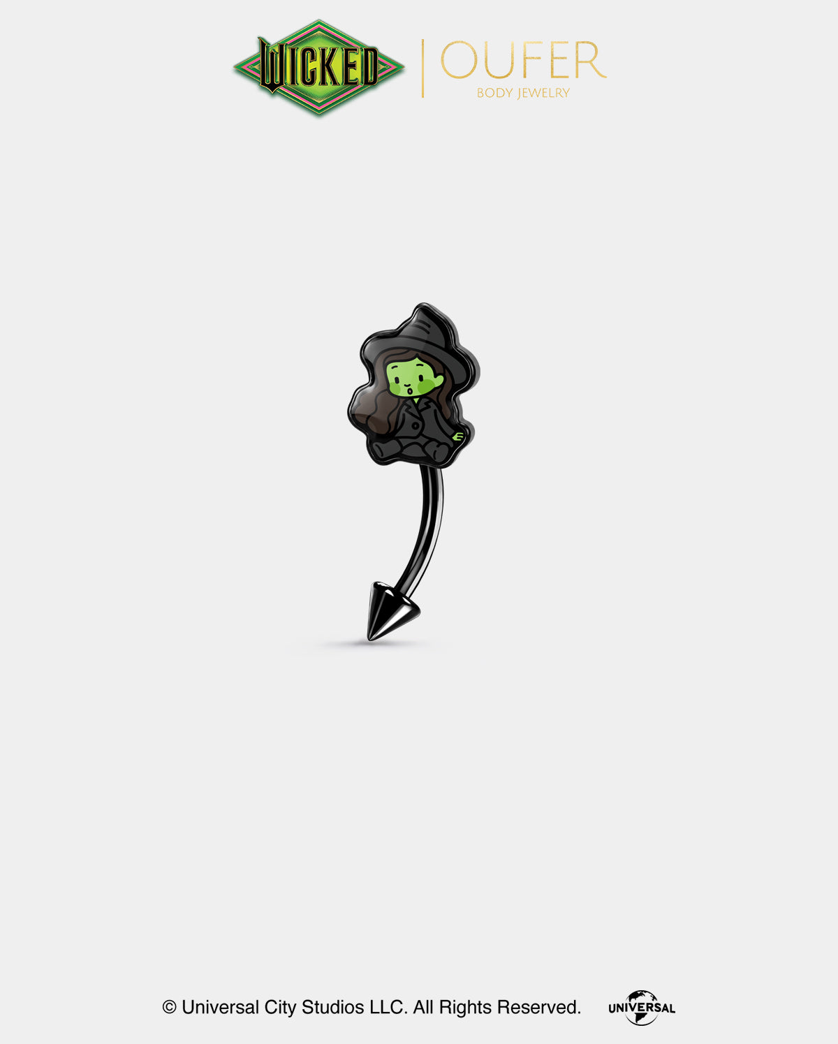 WICKED × OUFER Glinda · Elphaba Eyebrow Ring