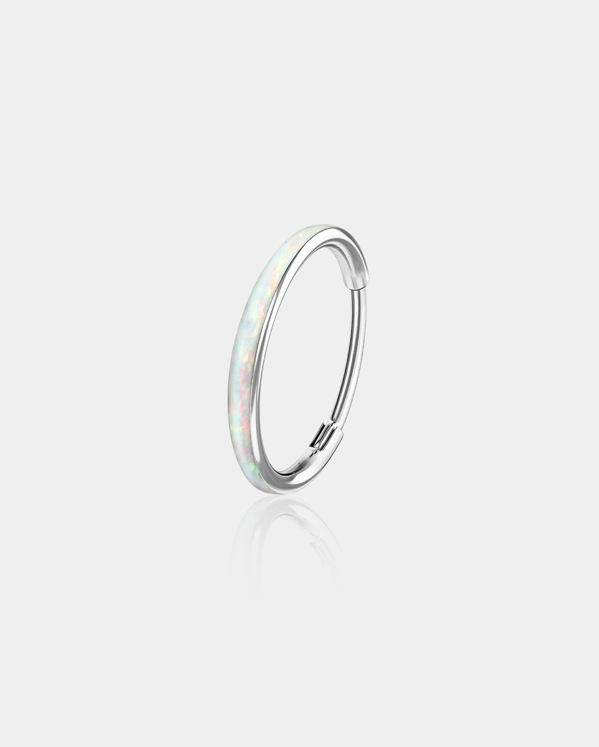 16G Synthetic Opal Hinged Segment Helix Ring