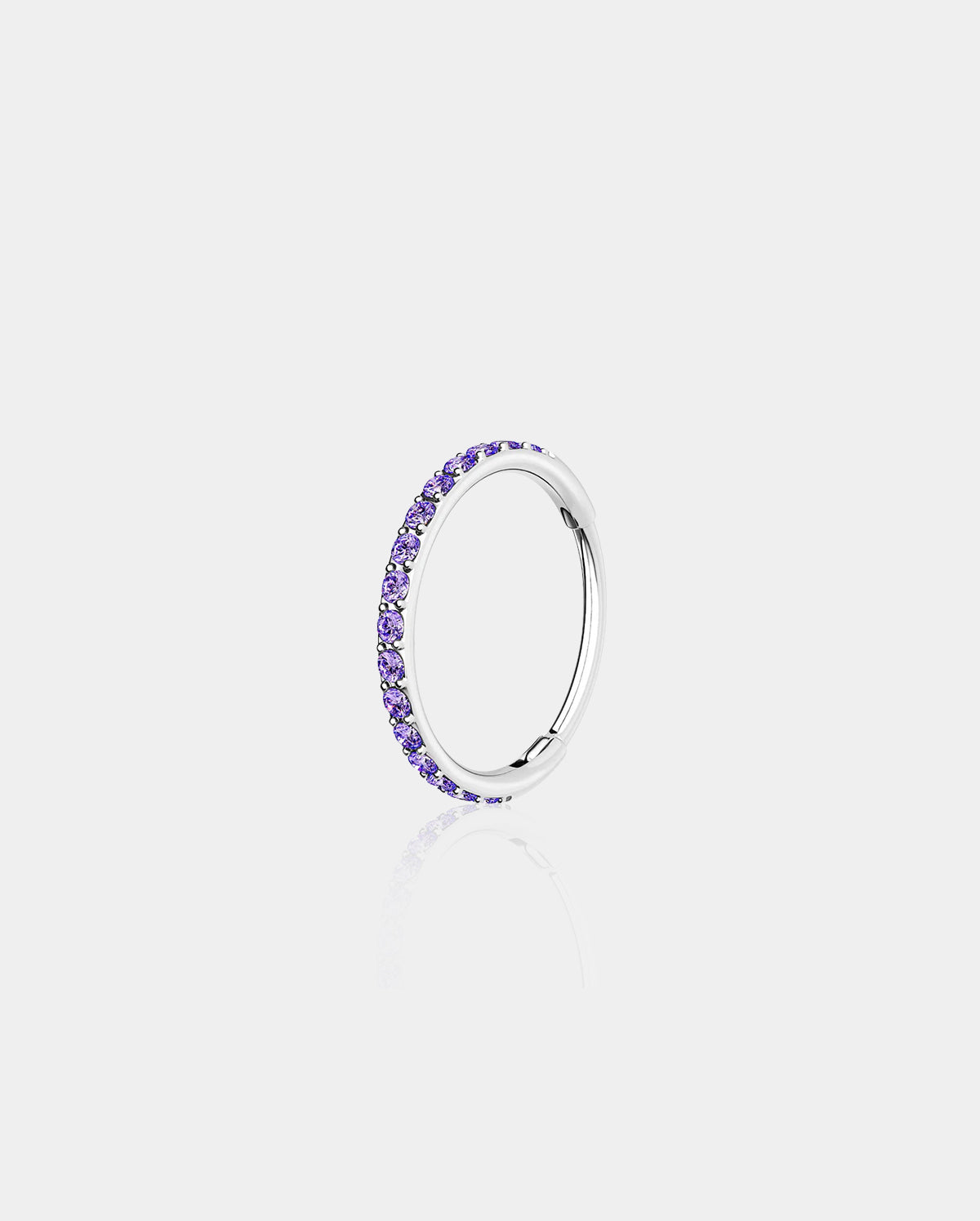 20G CZ Hinged Segment Nose Ring
