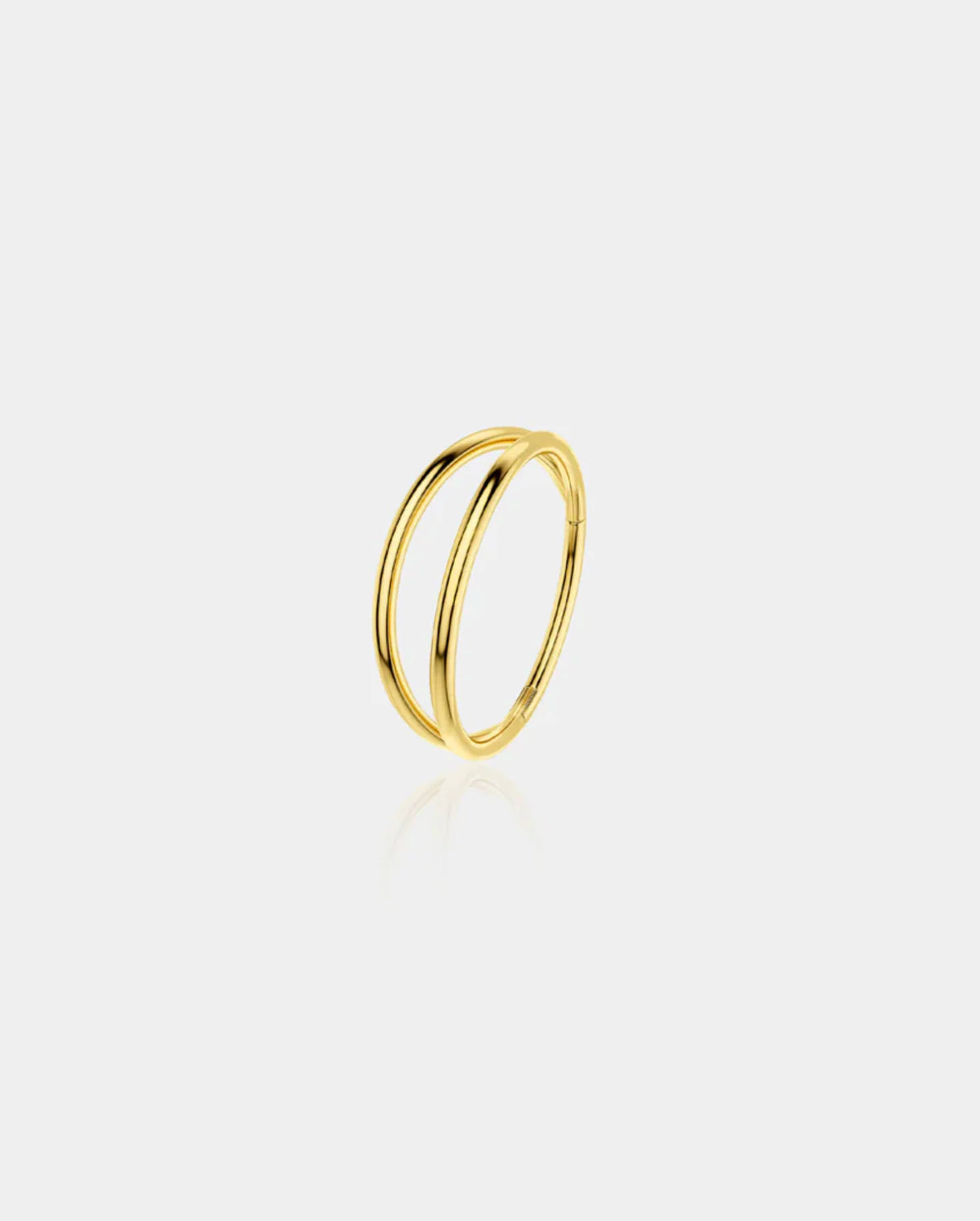 18G Double Hoop Hinged Segment Nose Ring