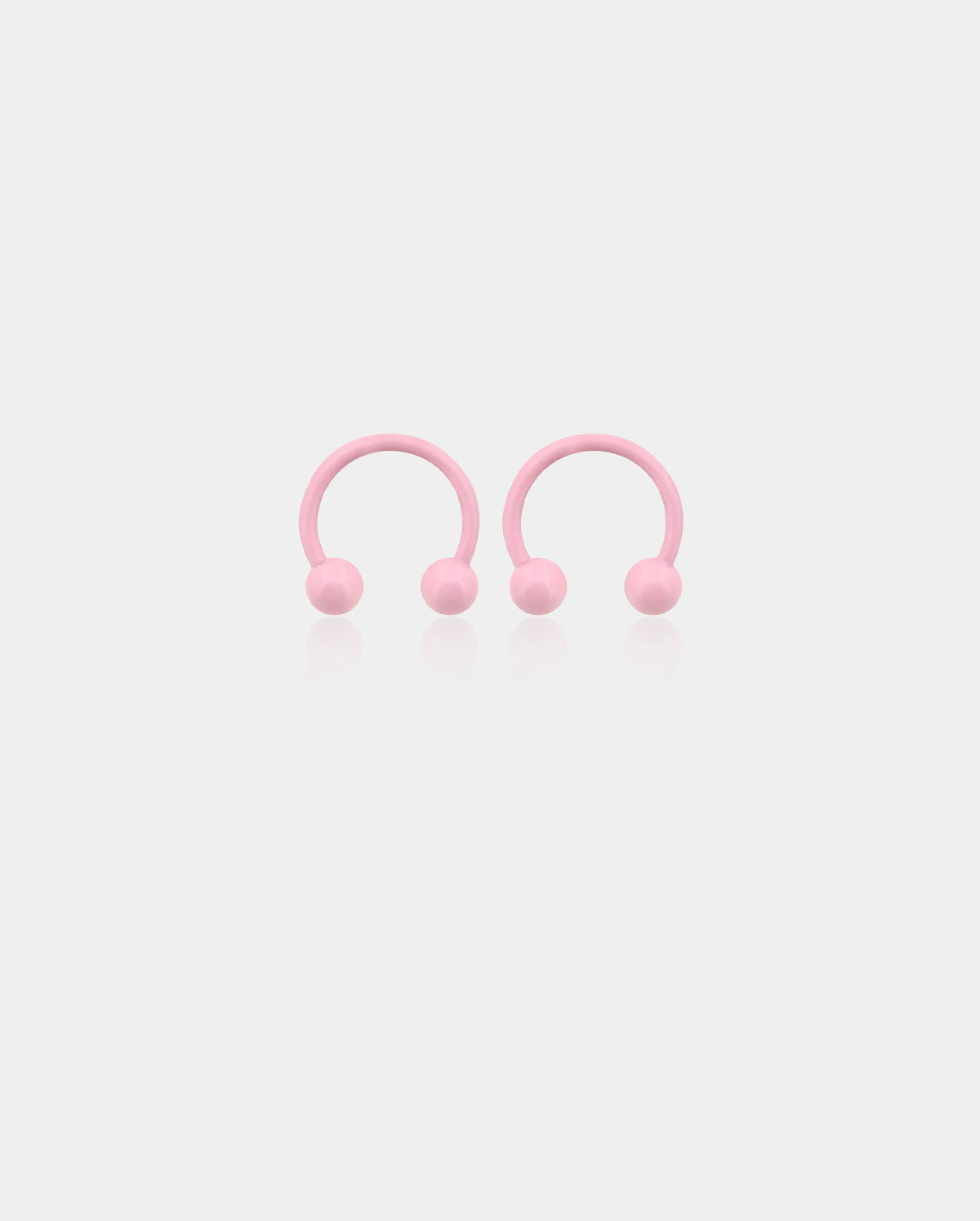 Macaron Pink Horseshoe Septum Ring