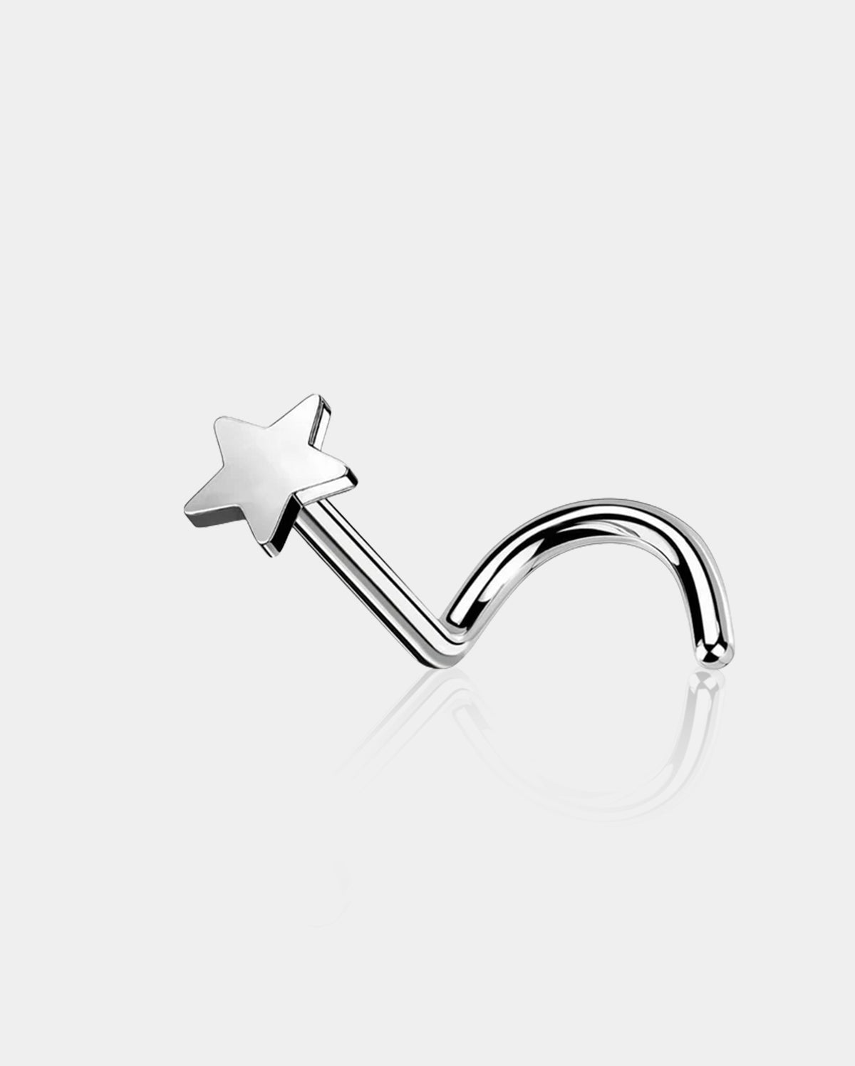 Star Threadless Titanium Nose Screw Stud