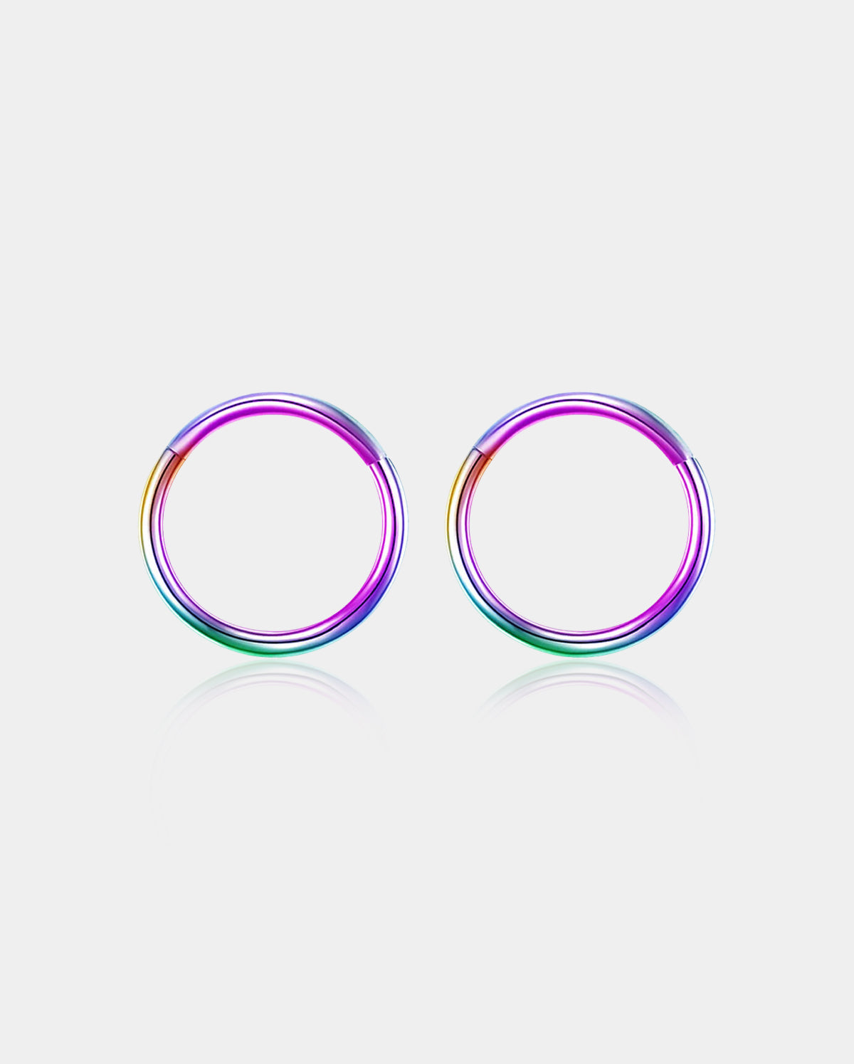 rainbow cartilage earring