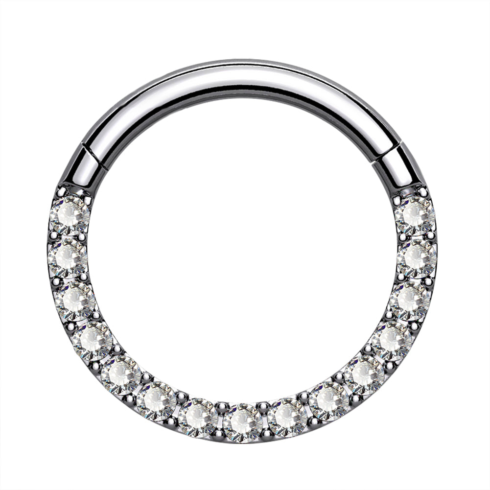 Multicolored CZ Septum Daith Ring