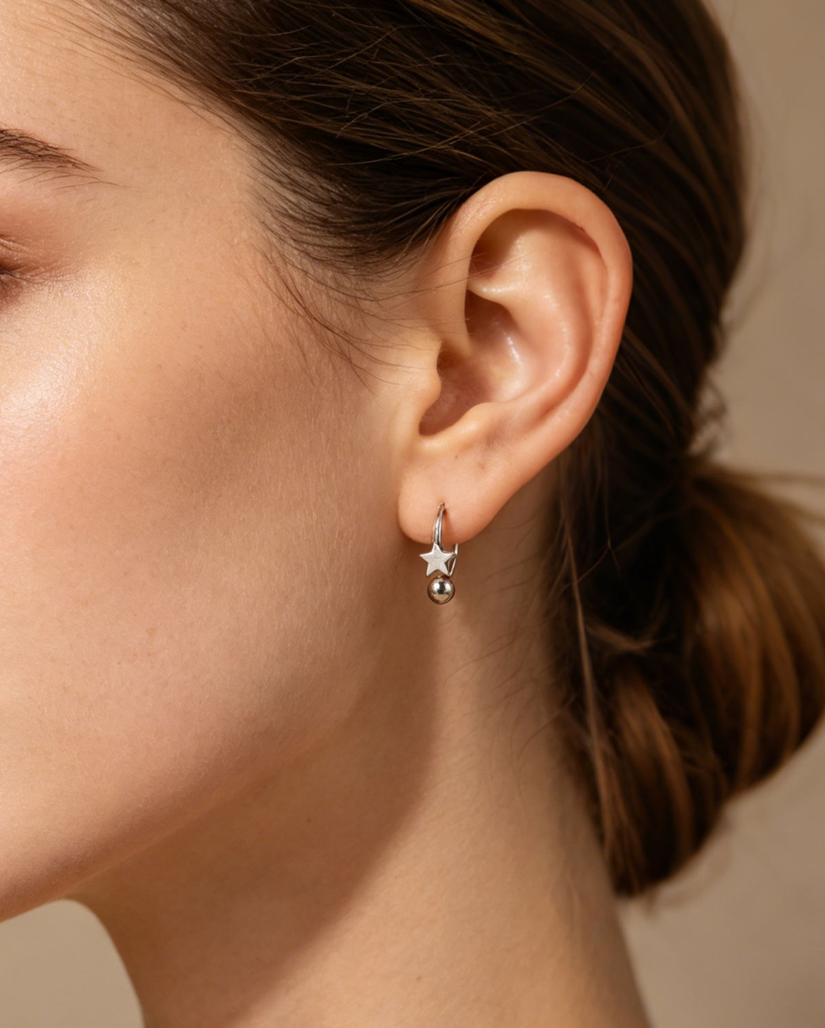star earring hoop