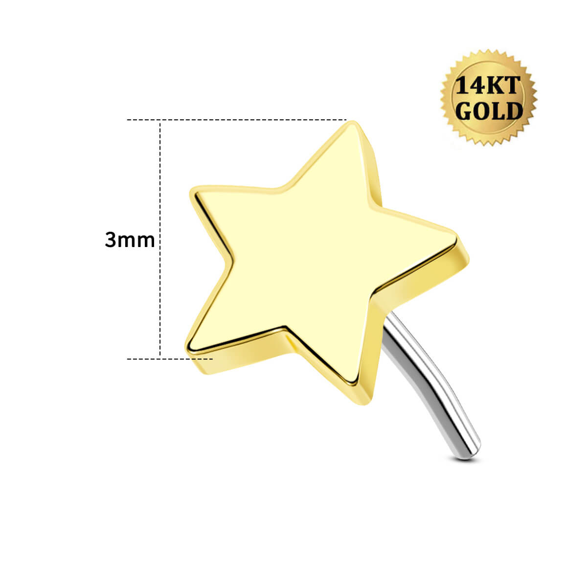 3mm nose piercing earrings