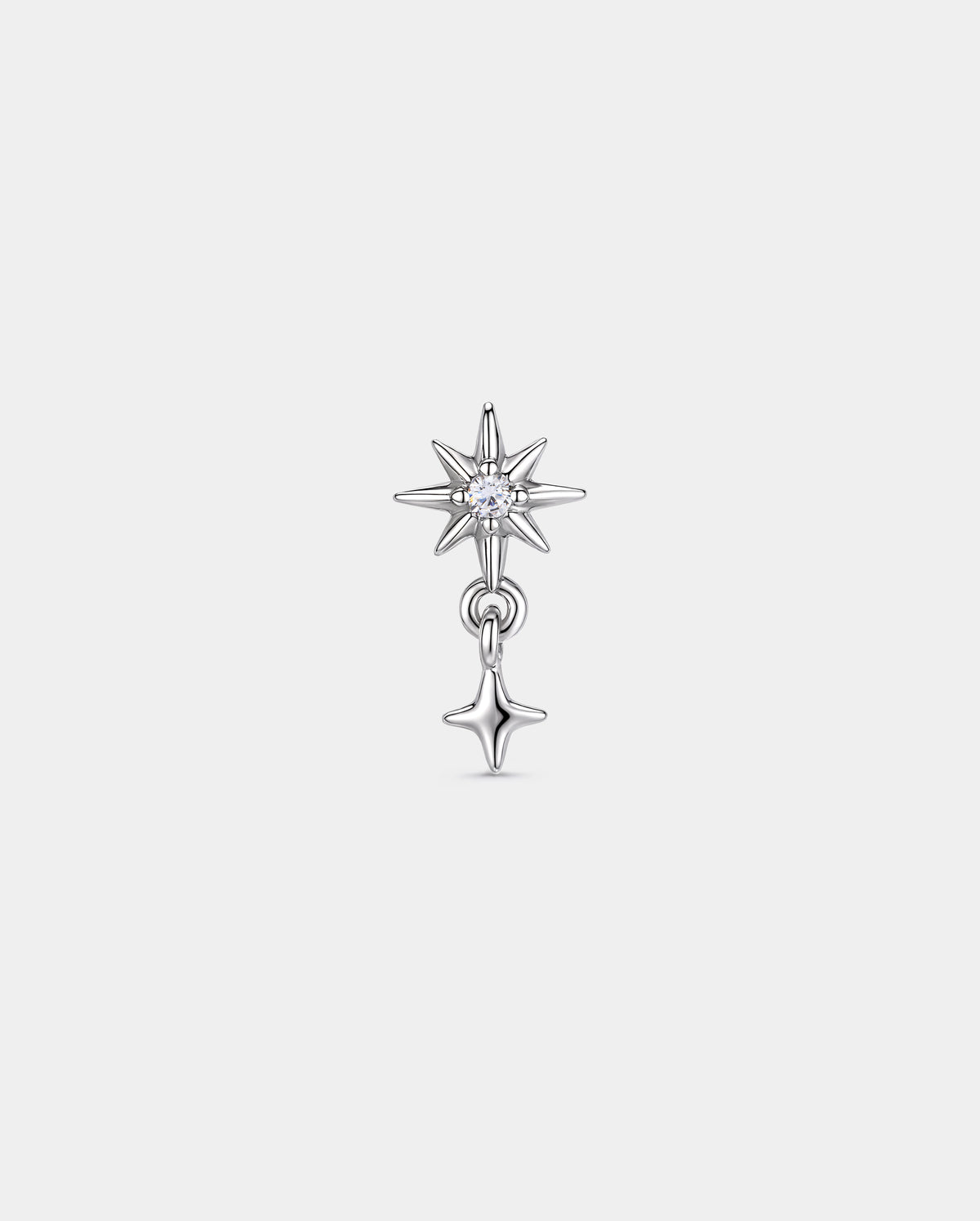 Titanium CZ Star Cartilage Stud