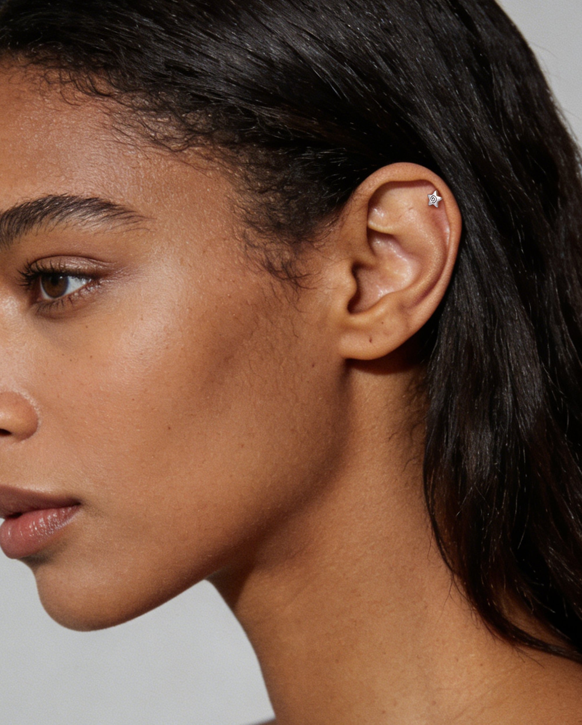 spiral star helix stud