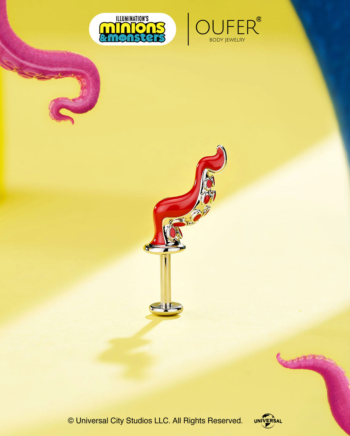 minions octopus vertical helix stud