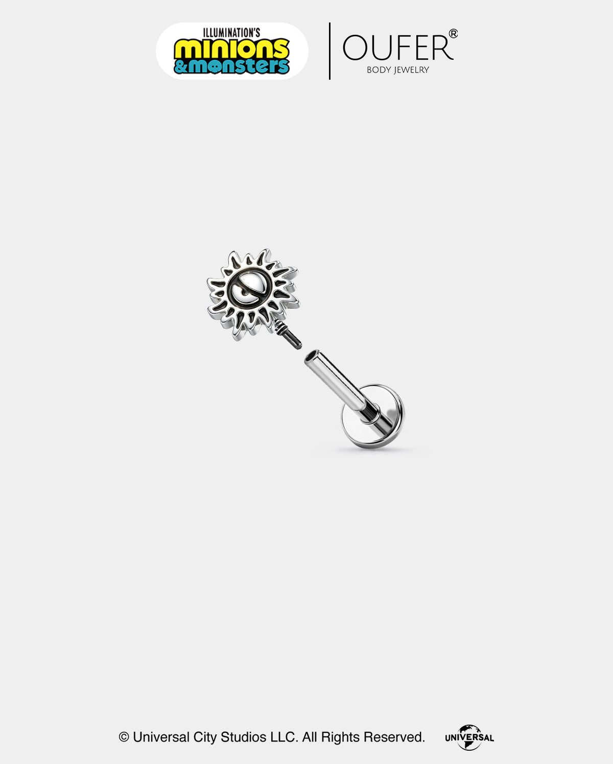 MINIONS × OUFER Sun Symbol Cartilage Stud