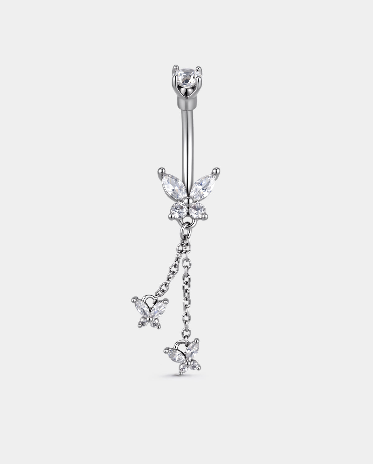 butterfly belly ring