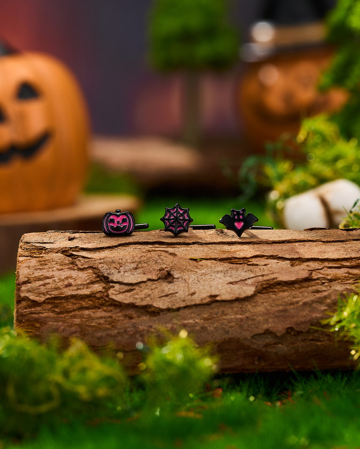 pink L shaped nose stud