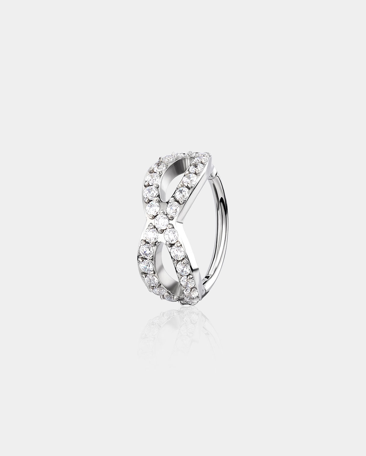 oufer crisscross nose ring