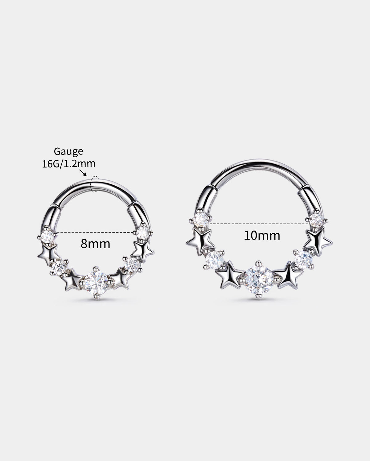 Star CZ Galaxy Segment Septum Ring
