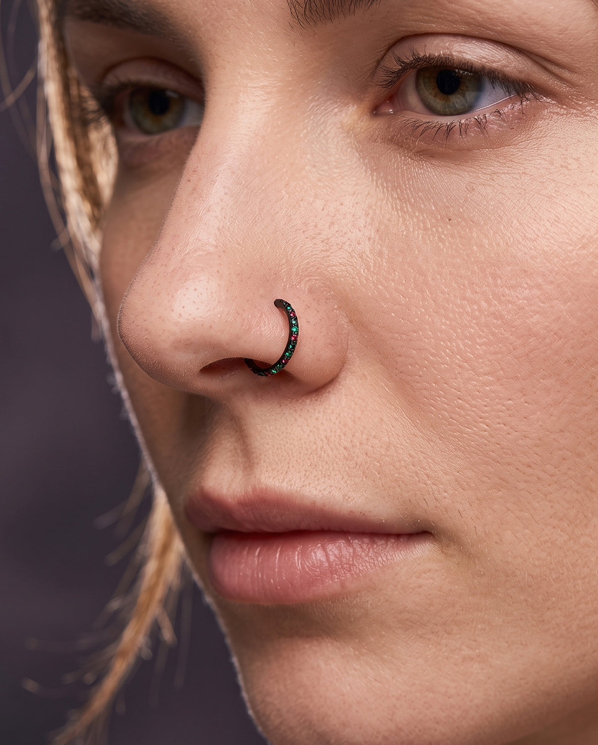2026 green black halloween nose ring
