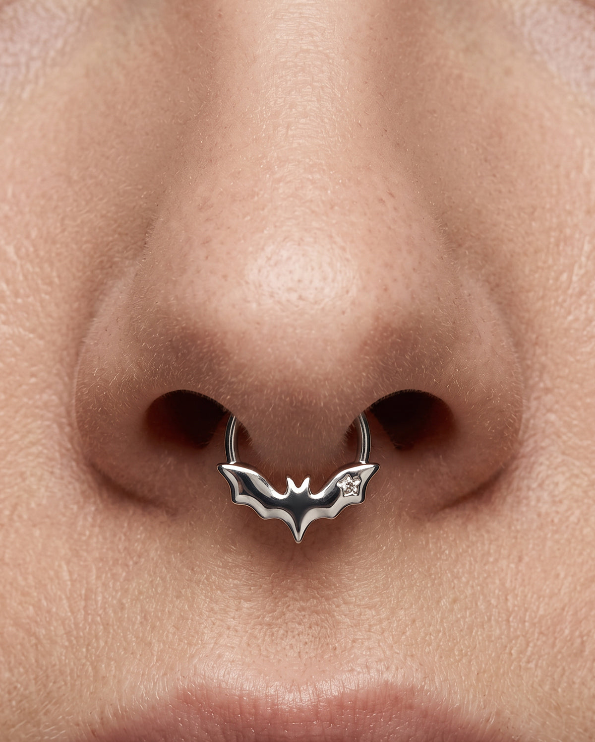 Bat Halloween Segment Septum Ring