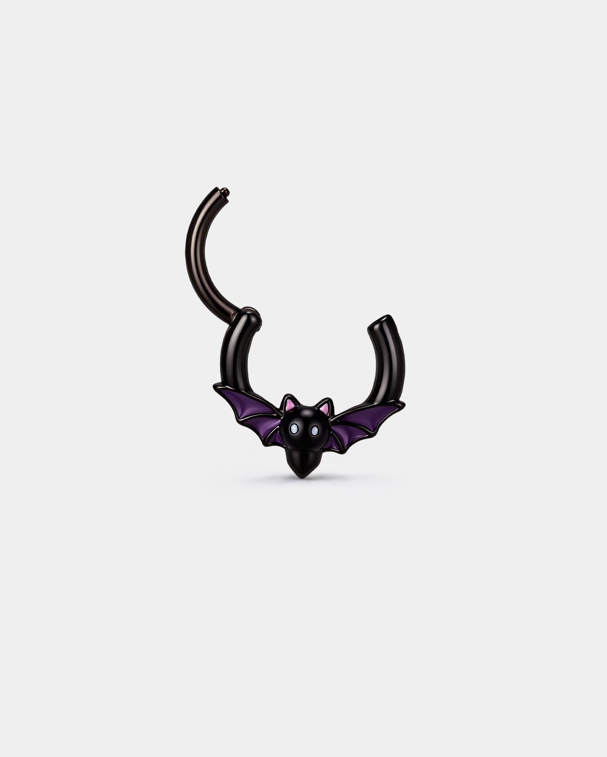 Purple Bat Halloween Segment Septum Ring
