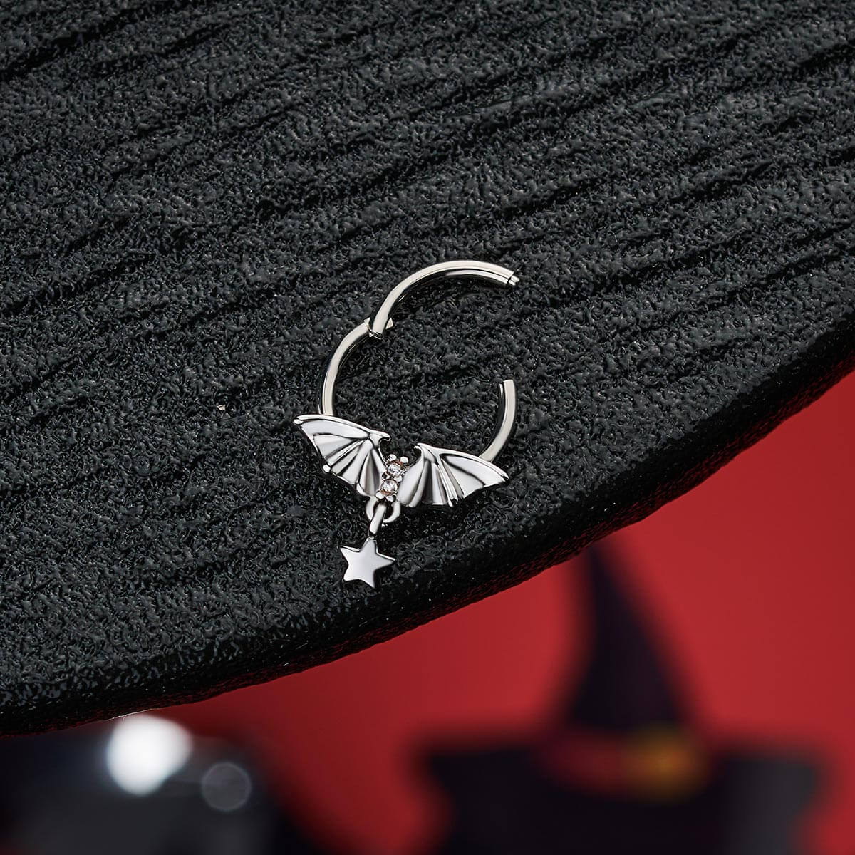 oufer star dangle septum ring
