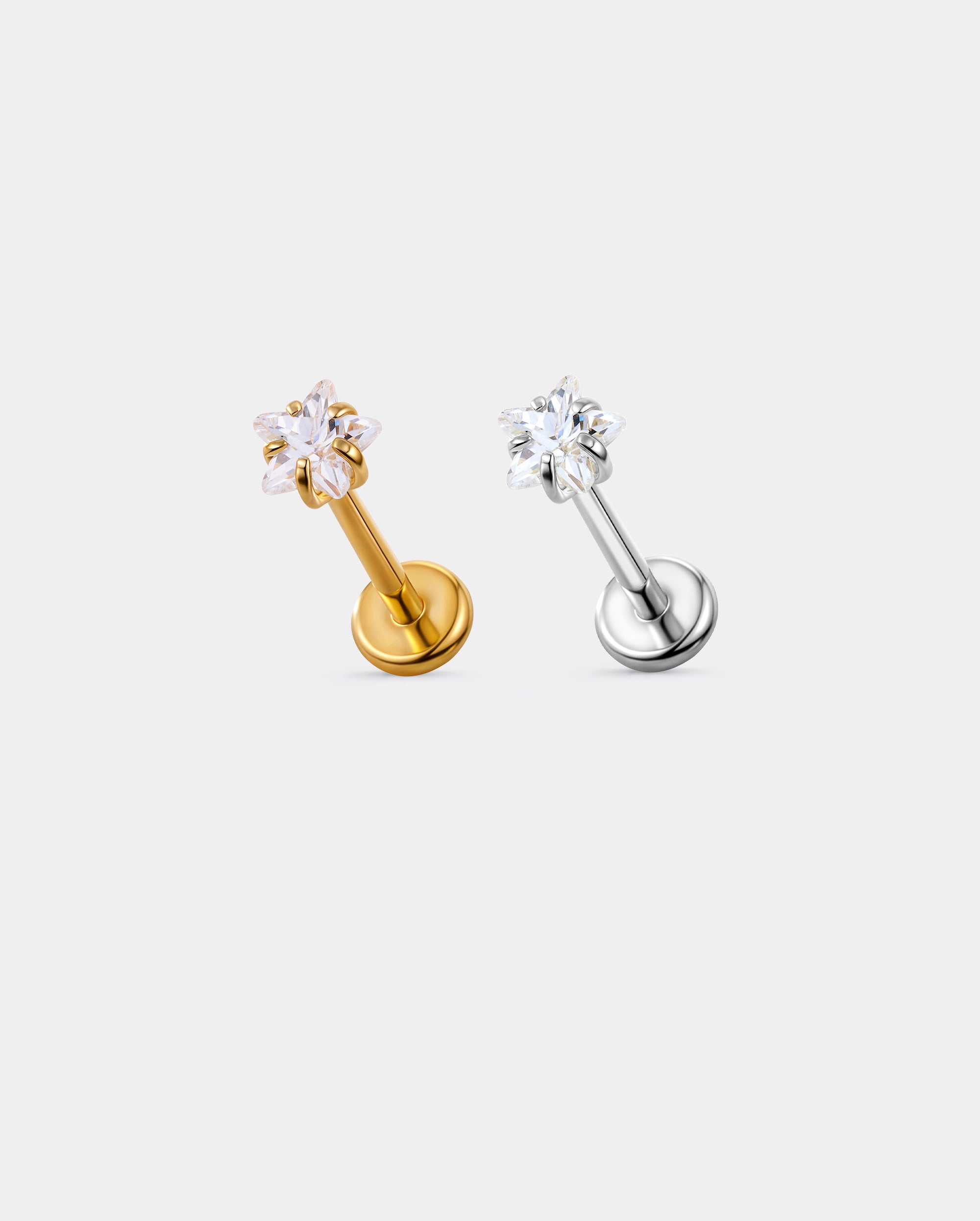 star Cz nose stud
