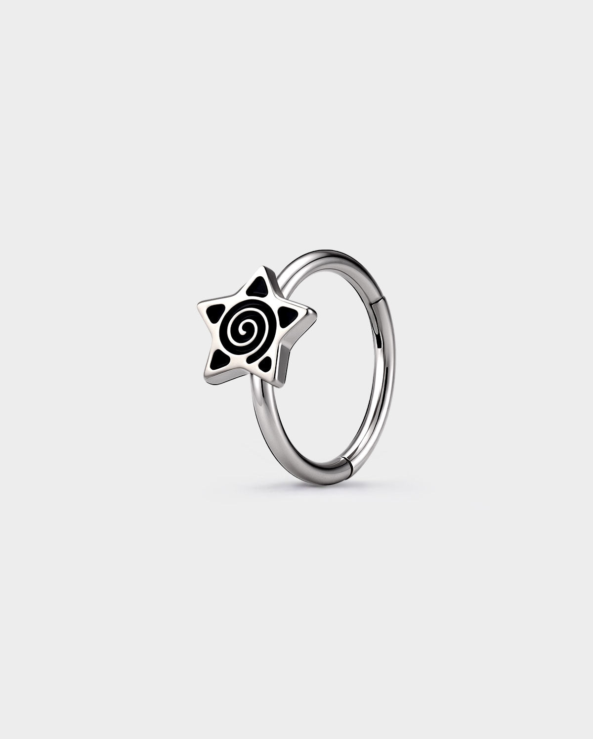 spiral star nose ring