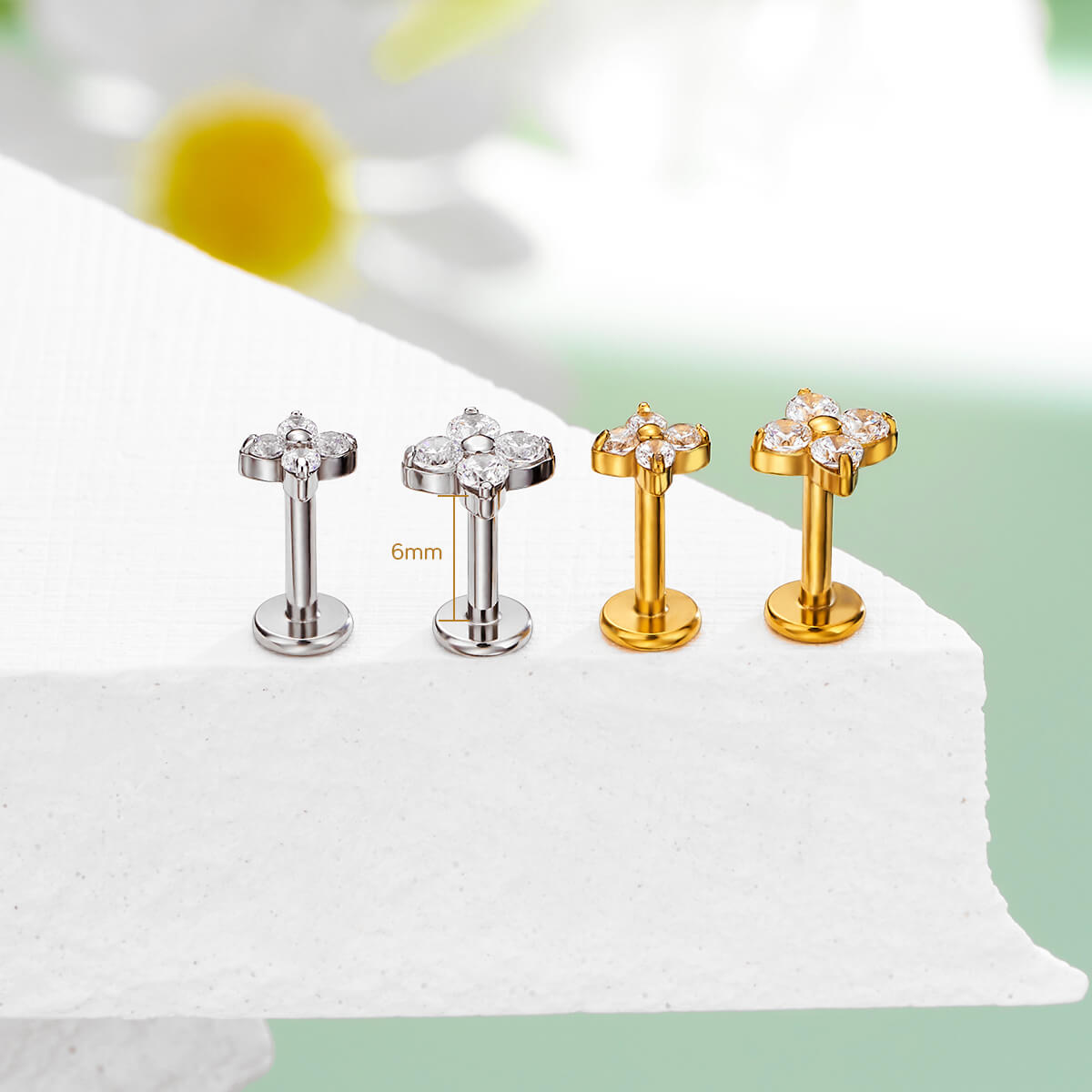 clover helix stud