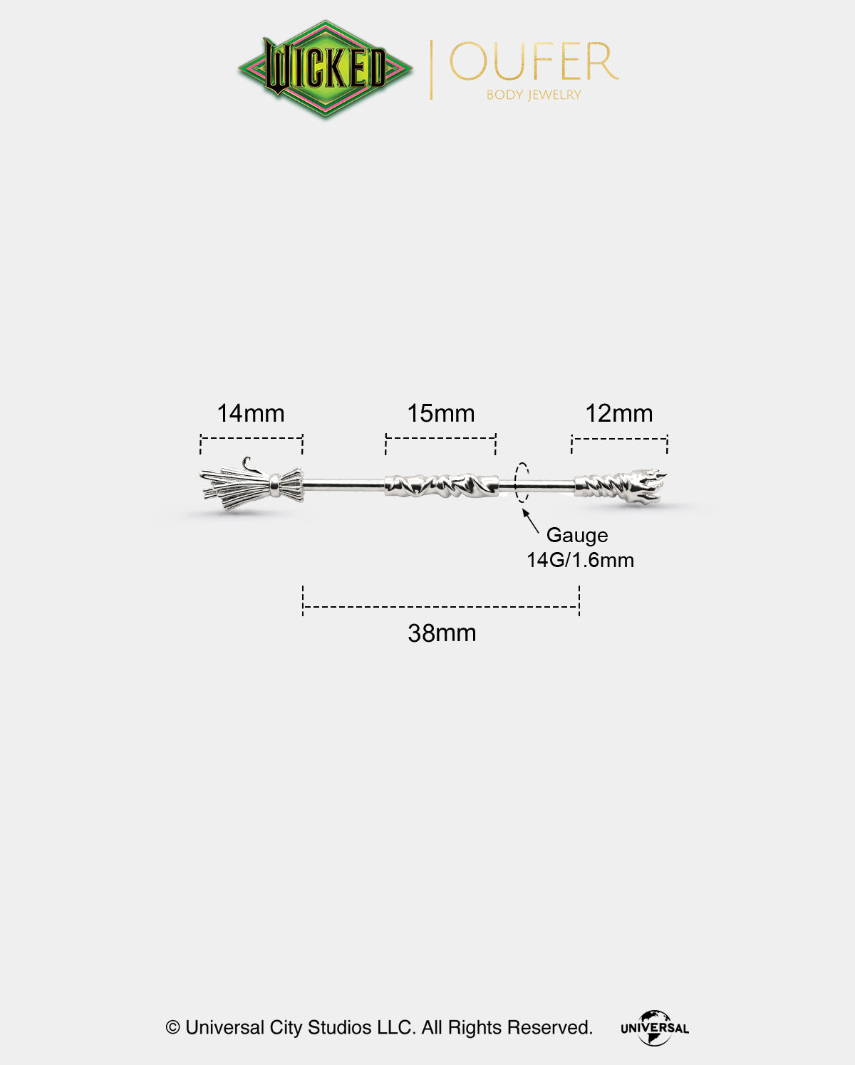 WICKED × OUFER Magic Broom Industrial Barbell
