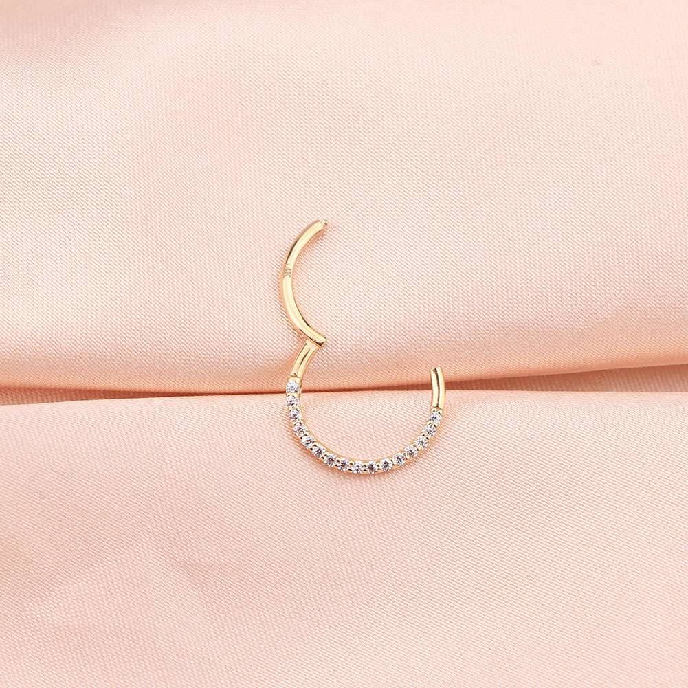 gold daith earring - OUFER BODY JEWELRY