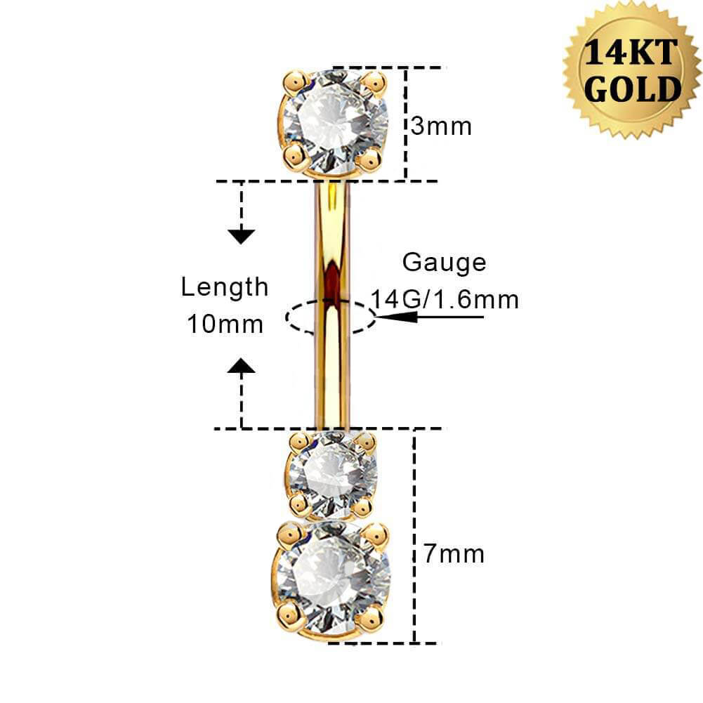 14g belly button rings - OUFER BODY JEWELRY