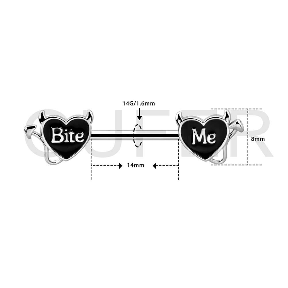 14g nipple rings