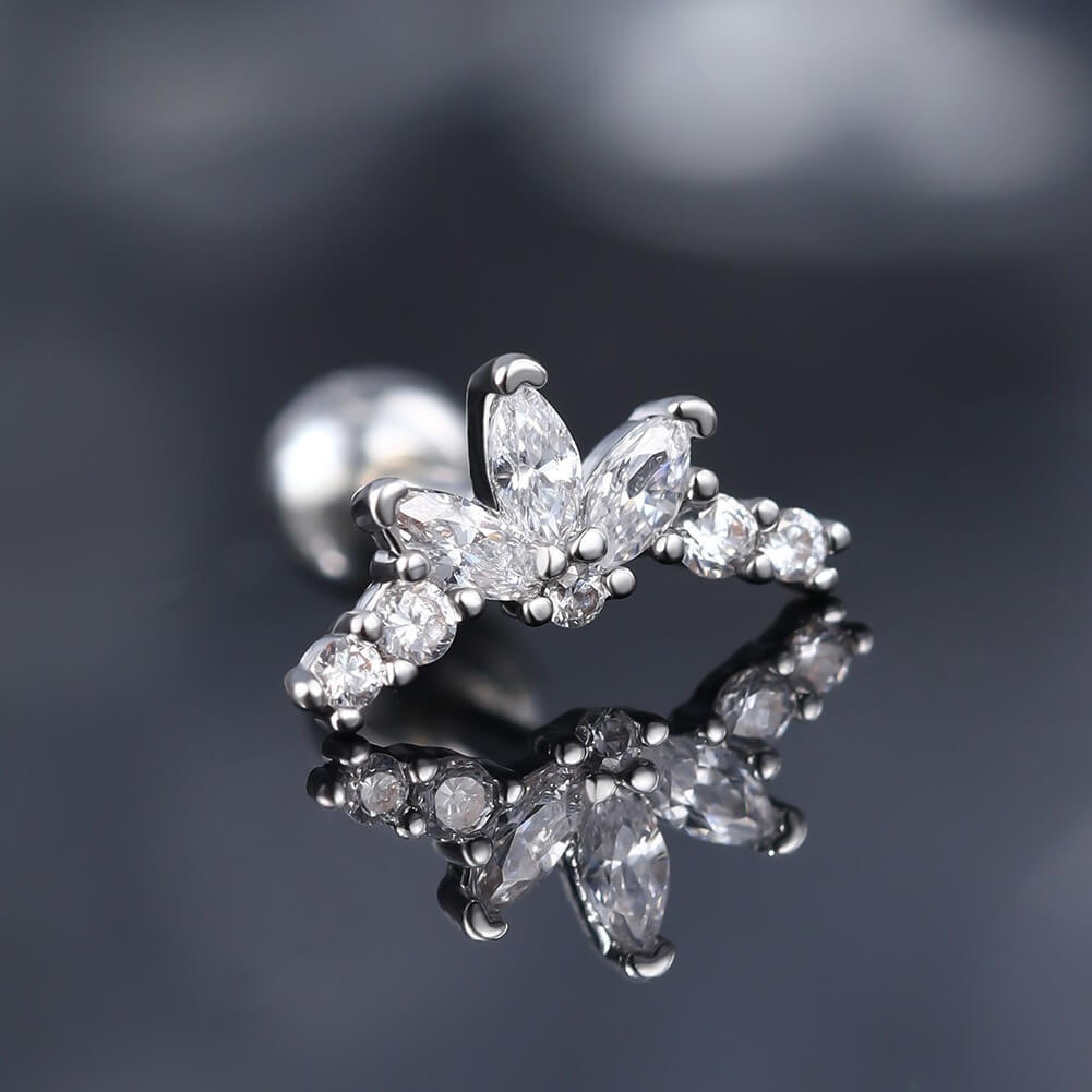 CZ conch stud