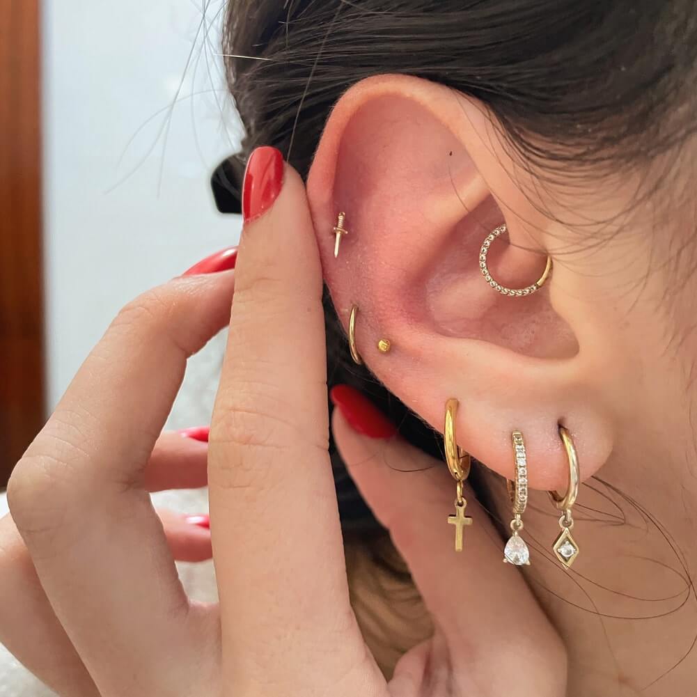 dagger helix stud