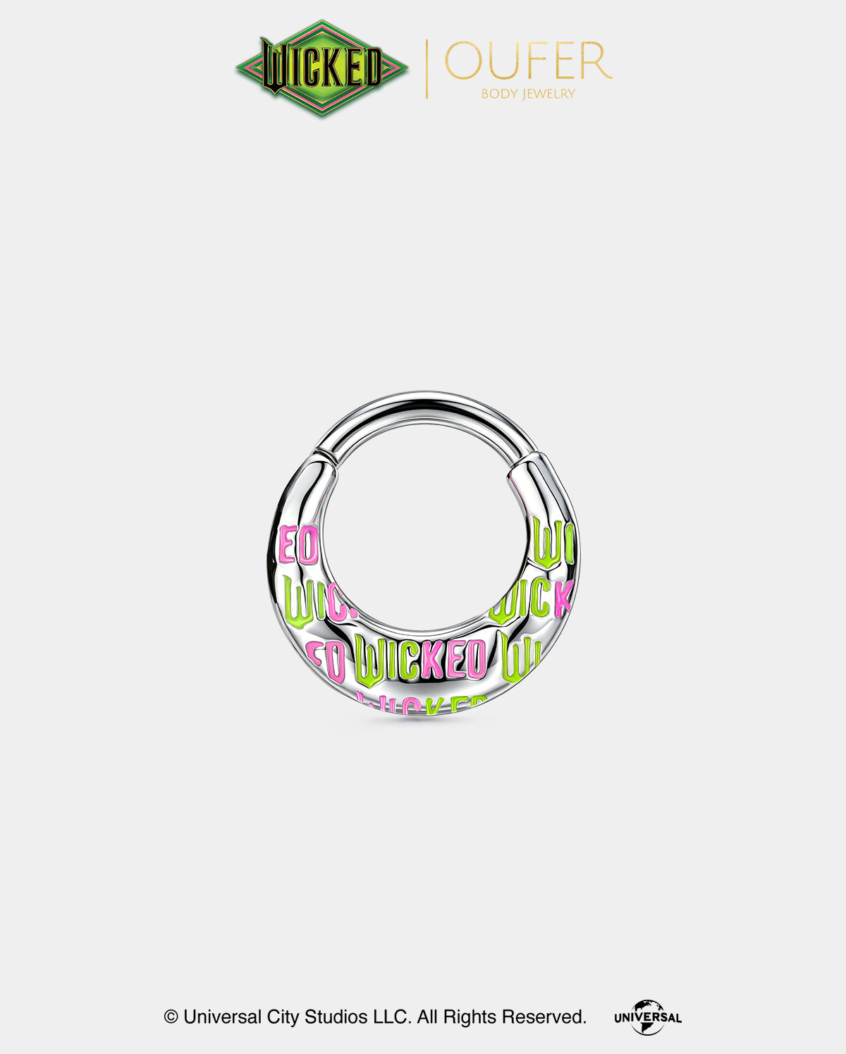wicked letter septum ring 