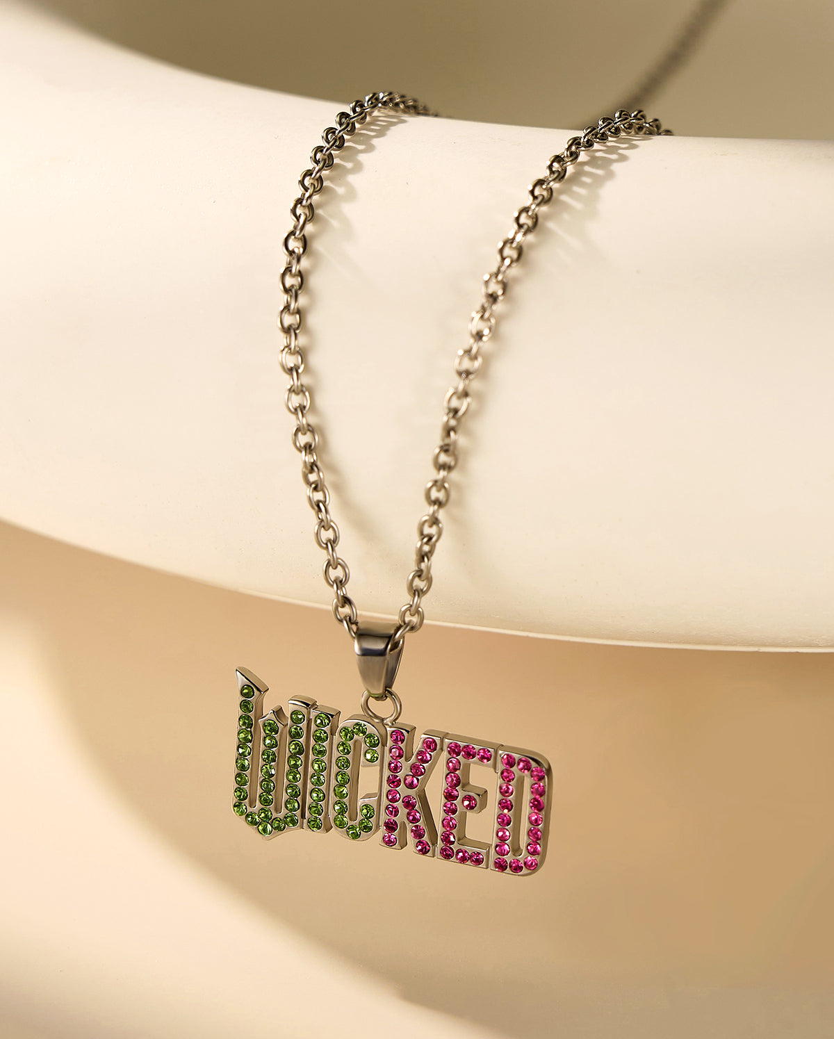 WICKED X OUFER "WICKED" Letter CZ Necklace