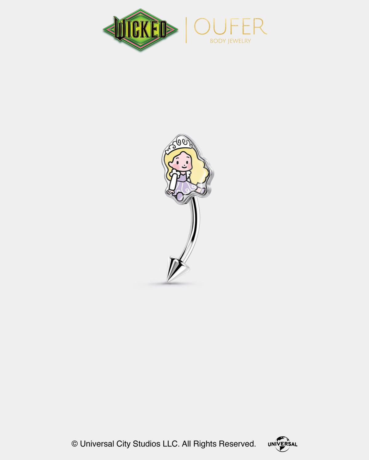 WICKED × OUFER Glinda · Elphaba Eyebrow Ring