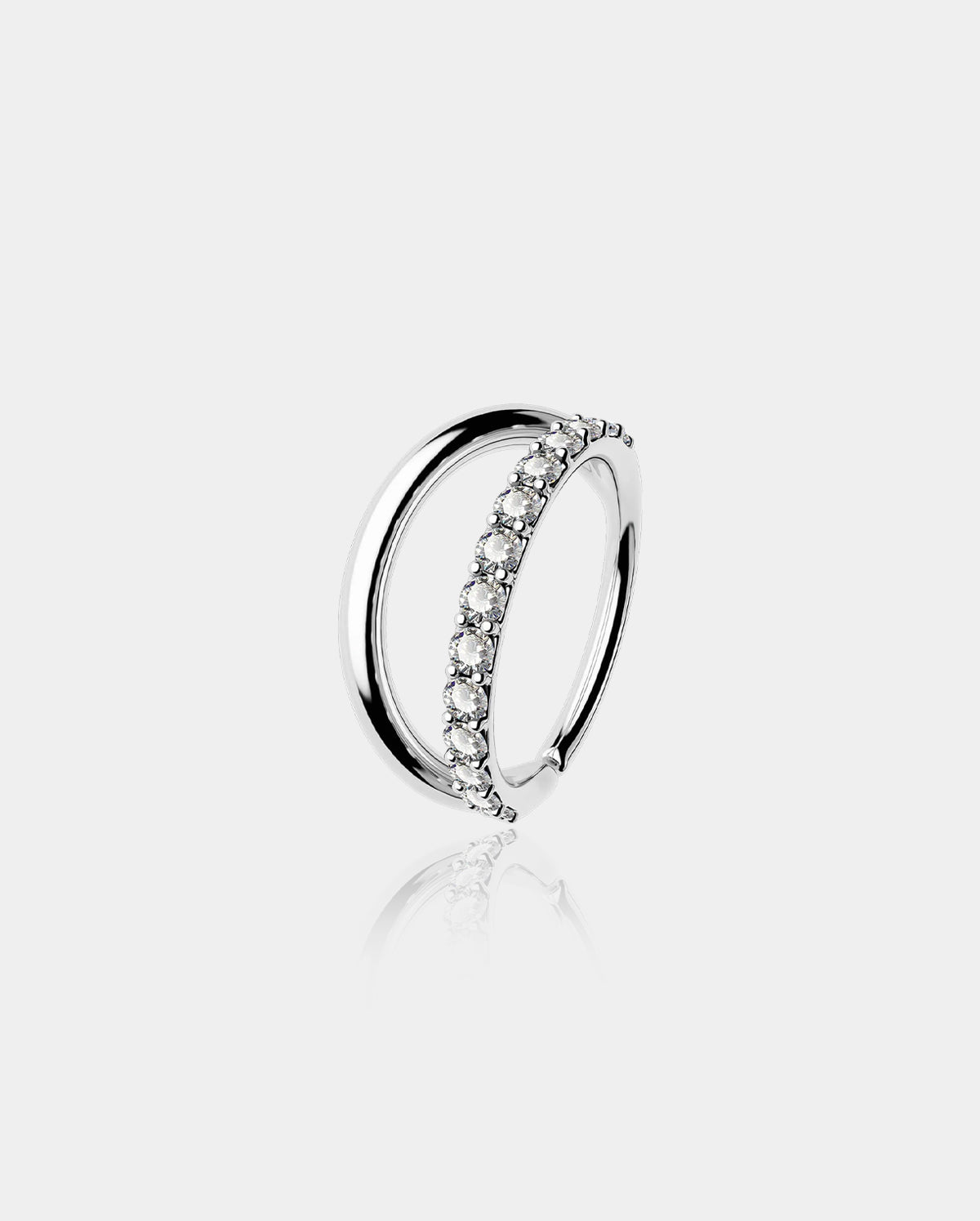 double hoop nose ring