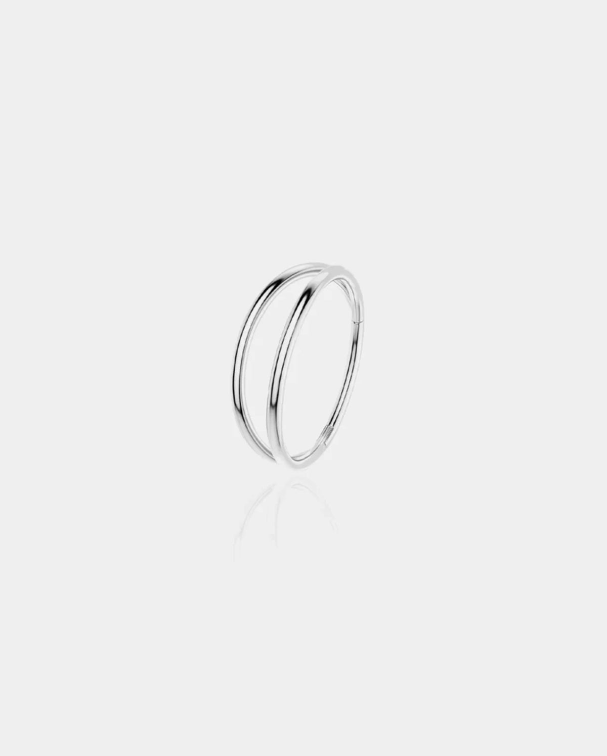 18G Double Hoop Hinged Segment Nose Ring