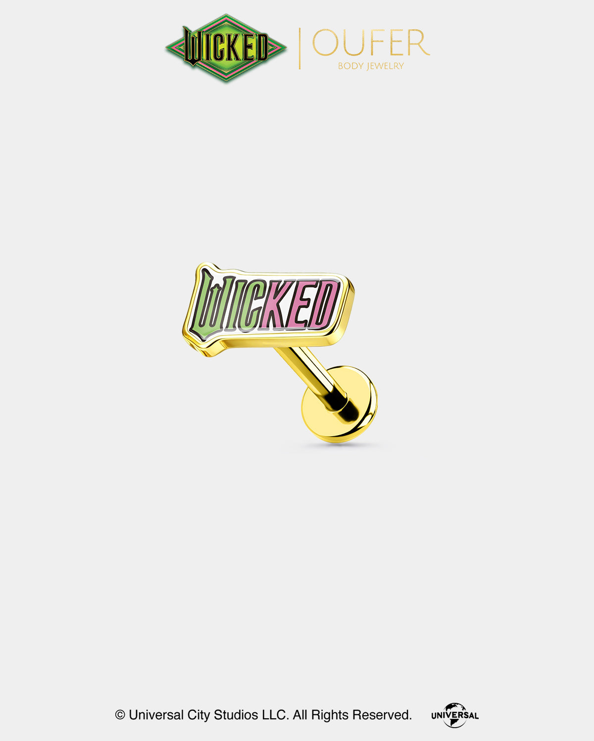 WICKED × OUFER 3PCS Internally Threaded Helix Stud Set