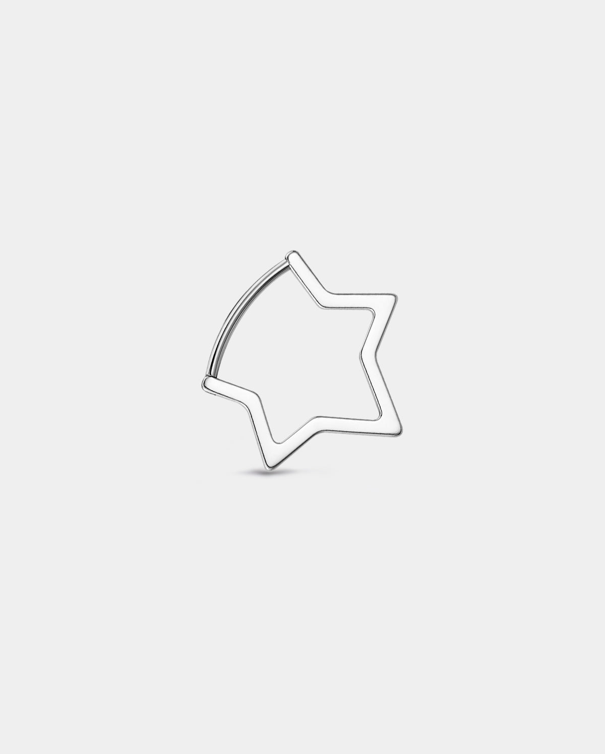 Star Clicker Titanium Nostril Ring