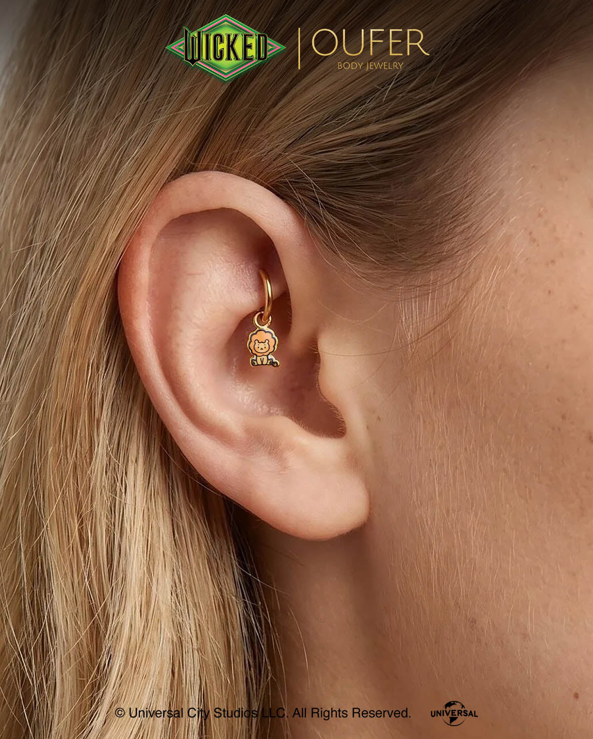WICKED × OUFER Elphaba·Glinda·Cowardly Lion Ear Hoop