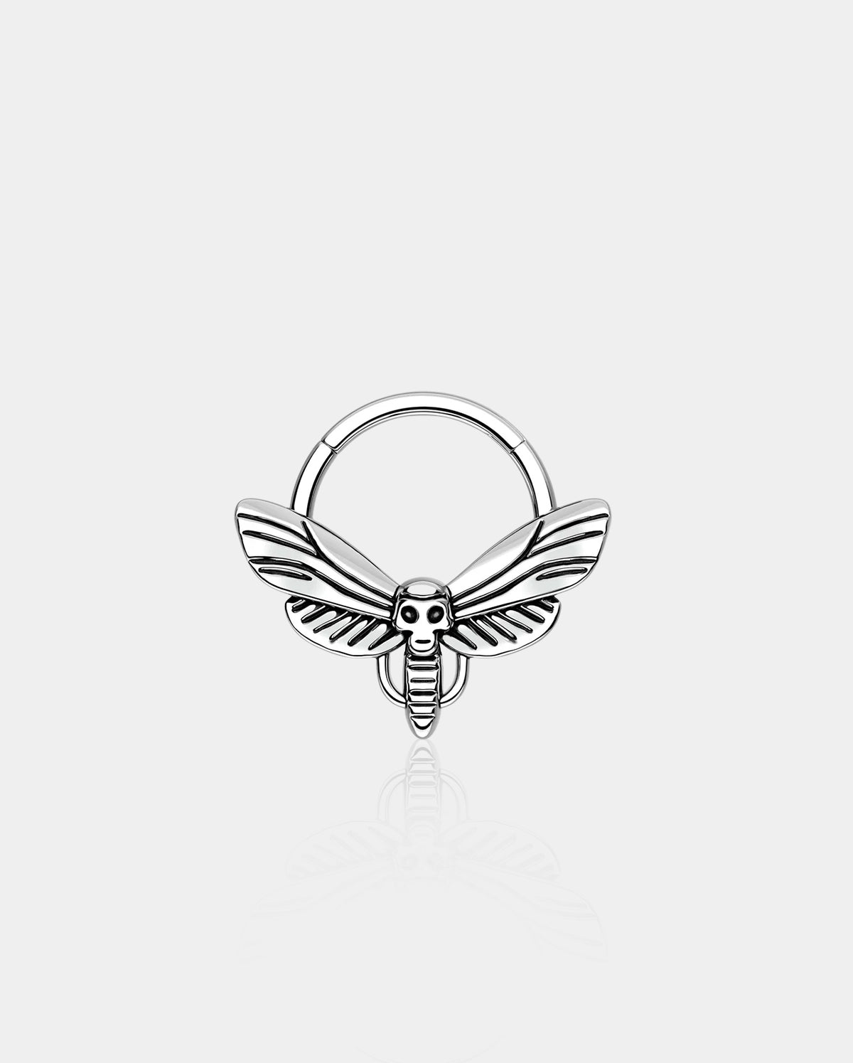 Skull Head Moth Daith Septum Ring