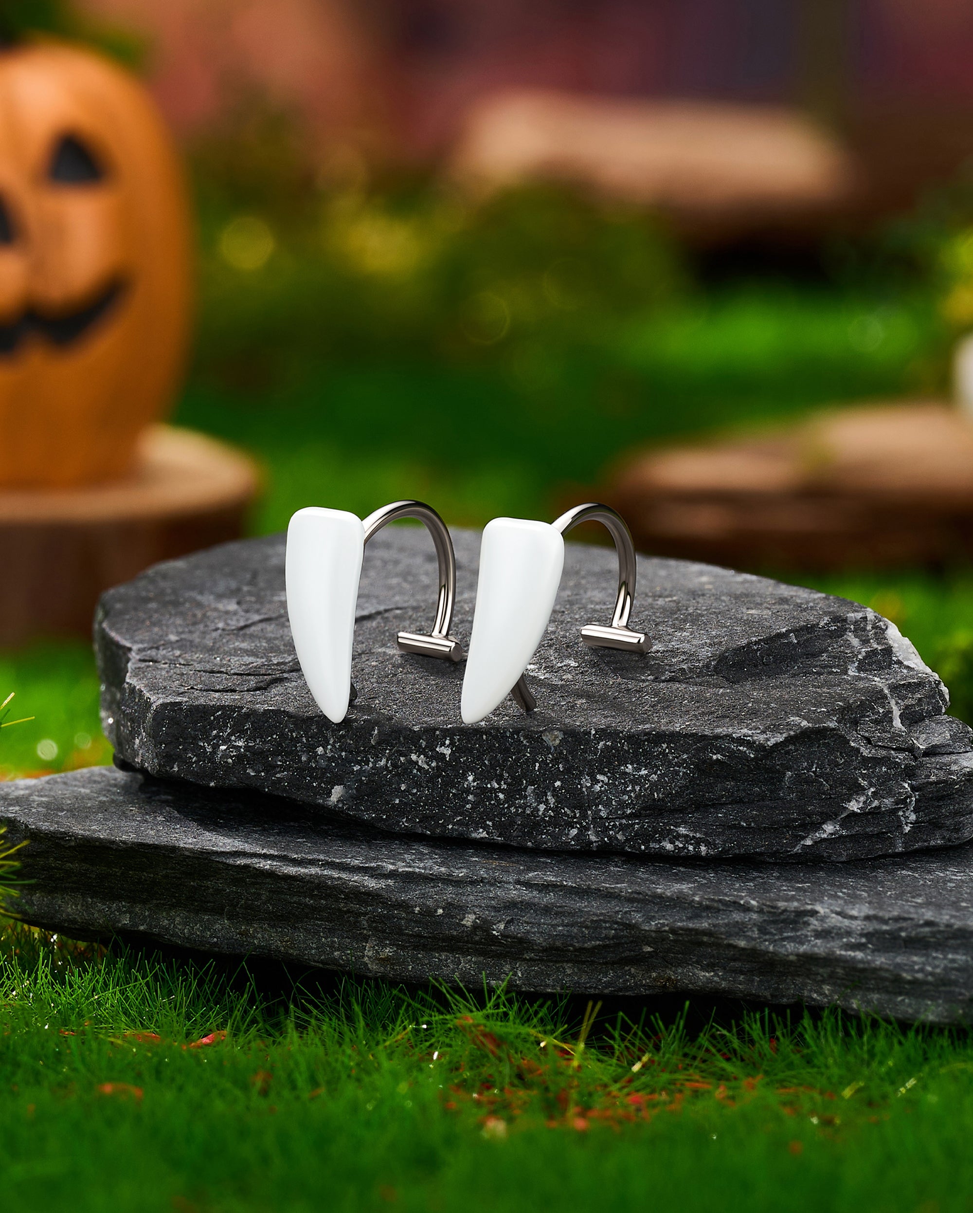 Vampire Fang Fake Lip Studs
