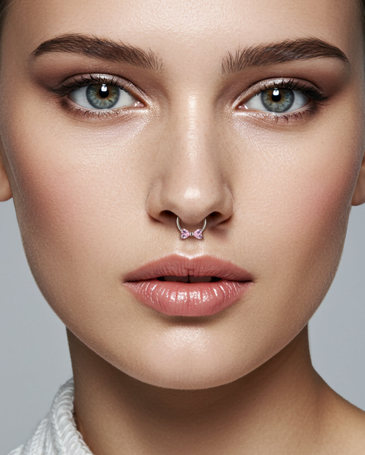 pink septum piercing ring 