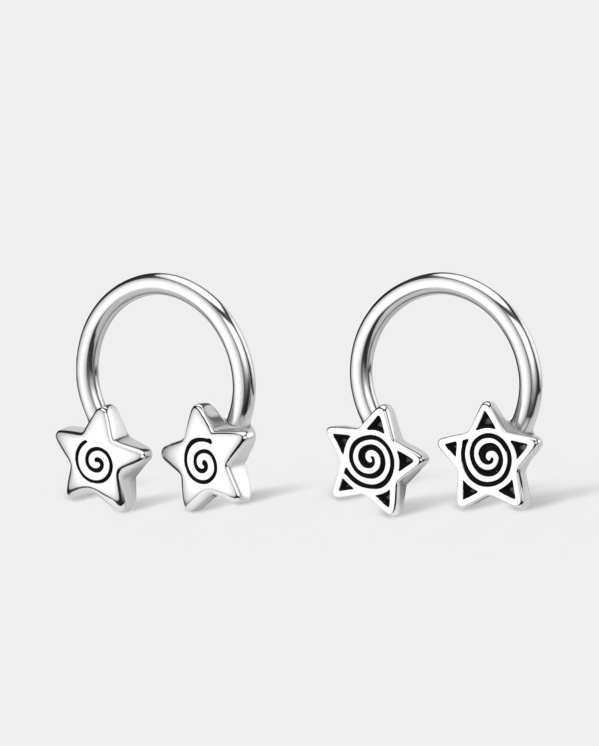 star horseshoe septum ring 