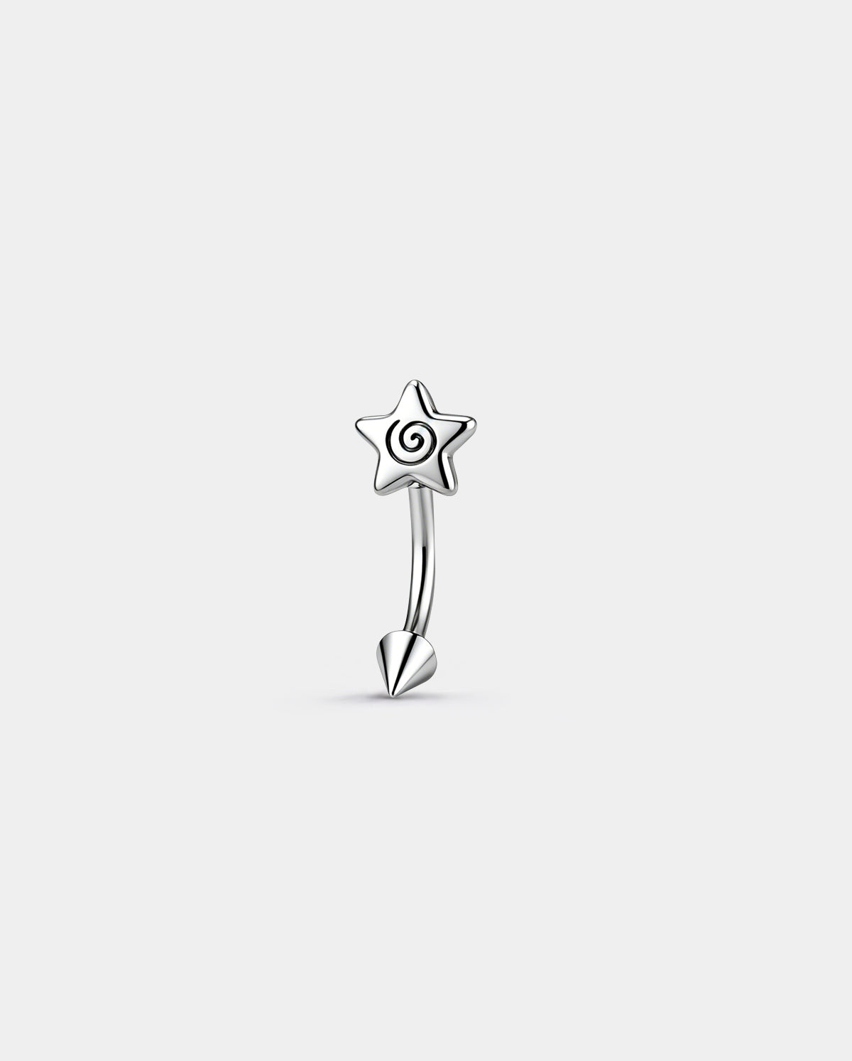 Spiral Star Eyebrow Stud