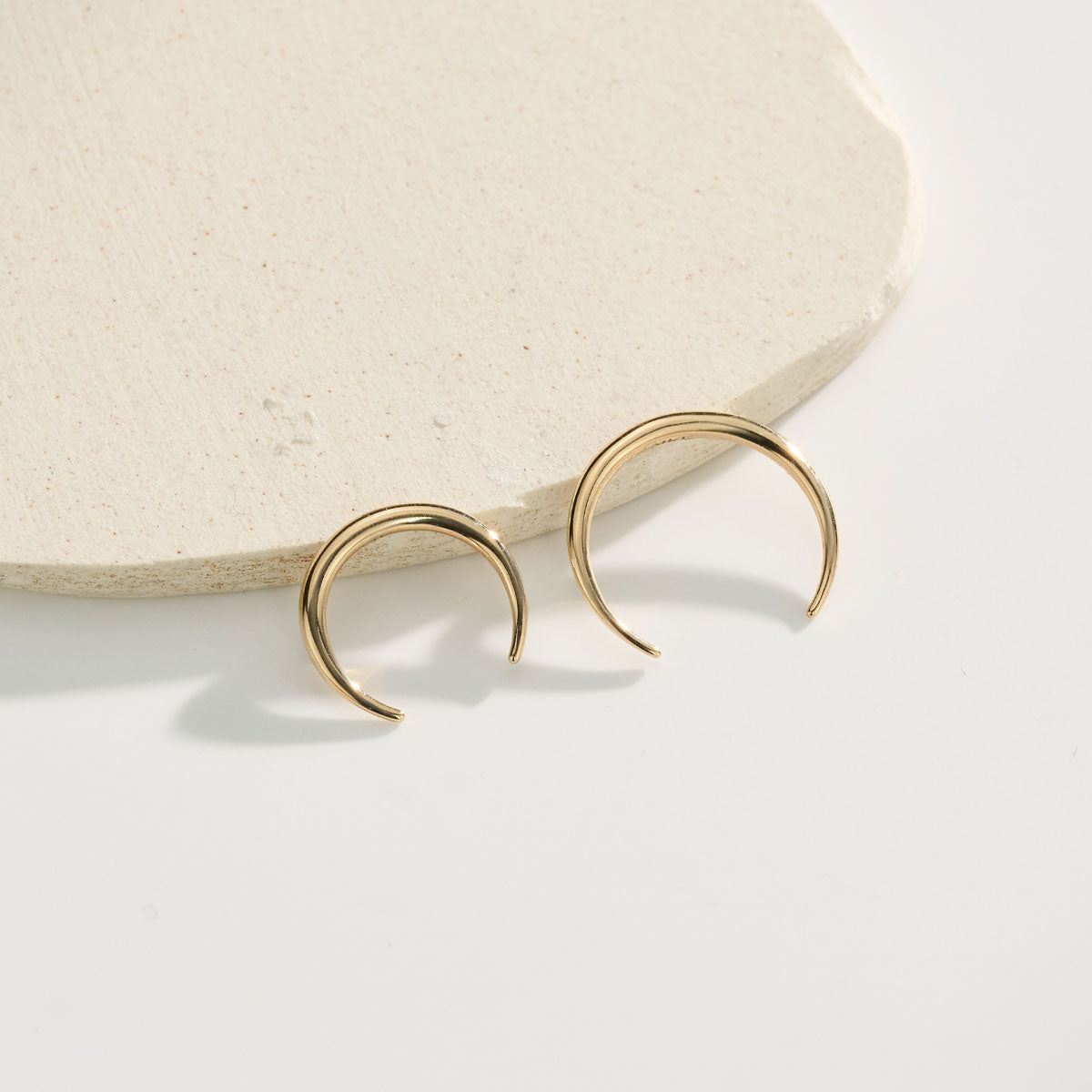 14K Oro 16G Herradura Septum Anillo Piercing Hélix